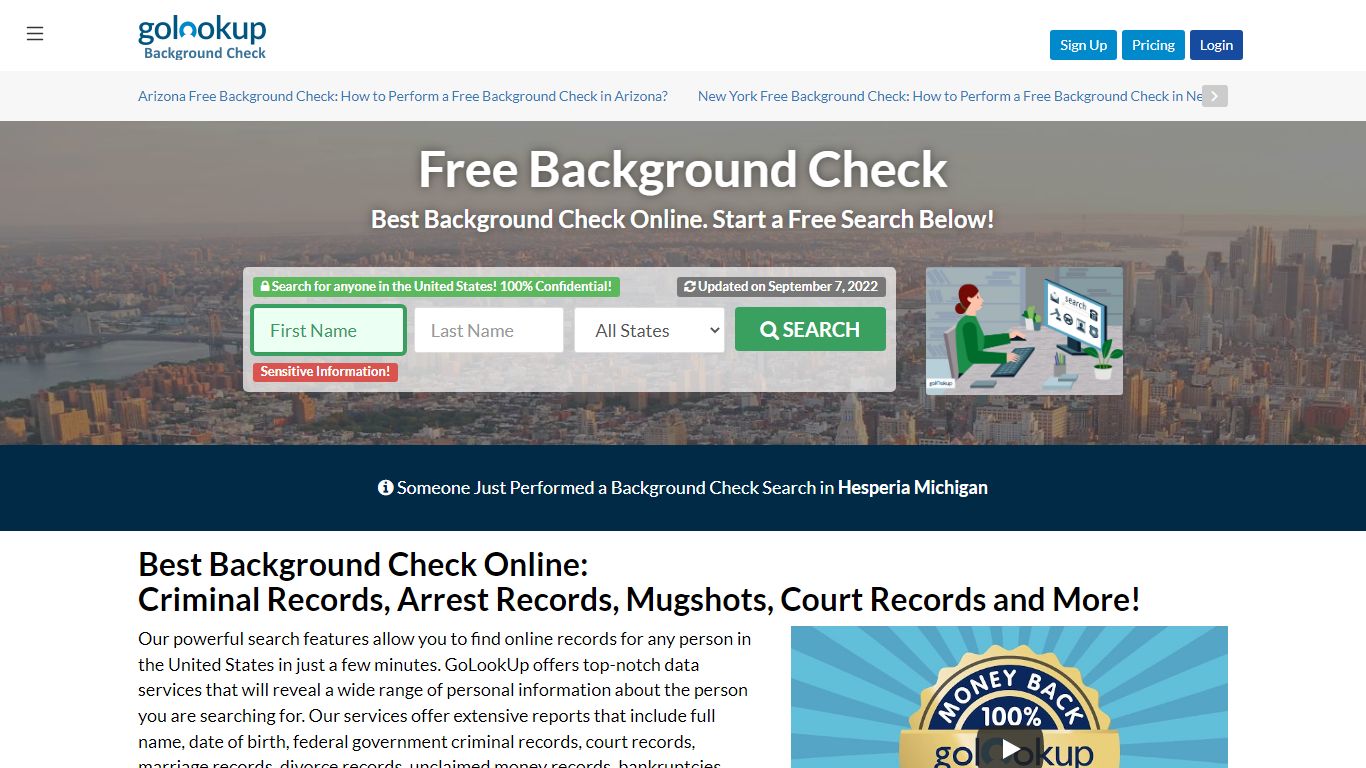 #1 Free Background Check | Background Check Online | GoLookUp